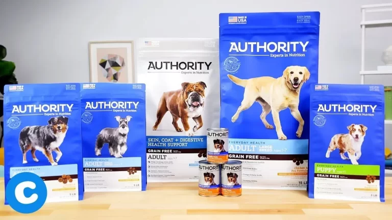 authority dog food discontinued